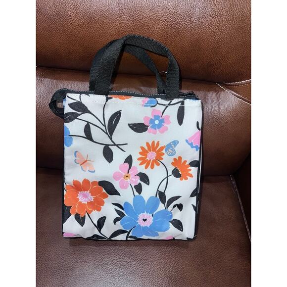 NWT Kate Spade Floral Garden Insulated Lunch Bag Multicolor Chic Design - Picture 2 of 3
